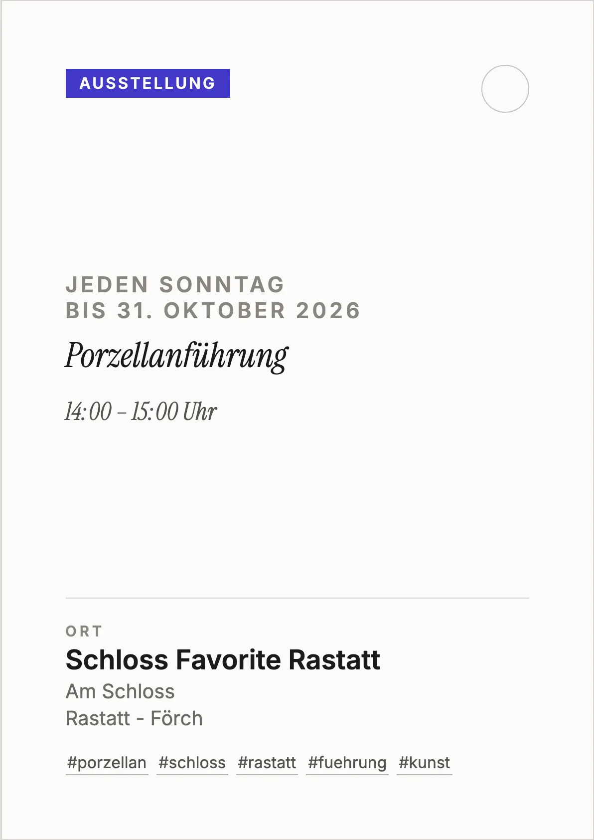 Veranstaltungsflyer