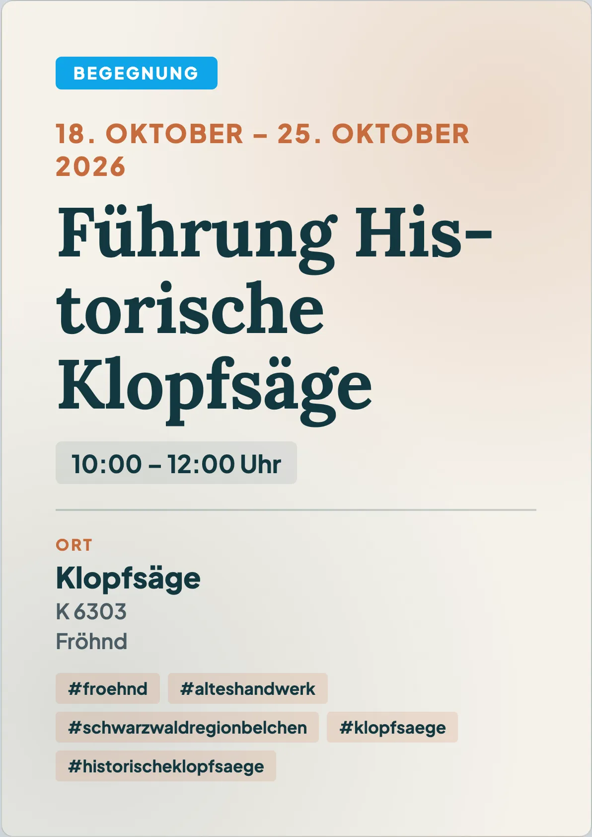Veranstaltungsflyer
