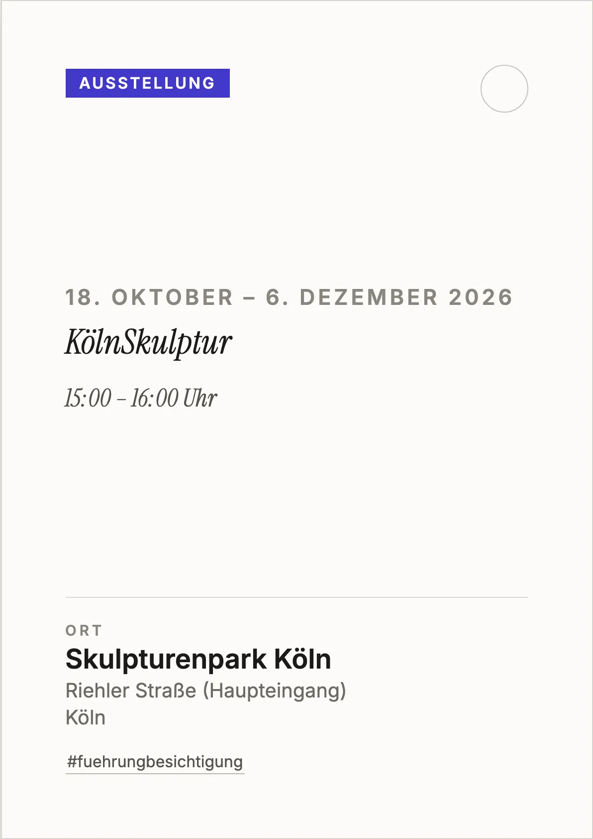 Veranstaltungsflyer