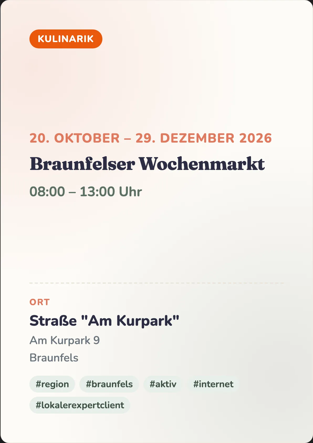 Veranstaltungsflyer
