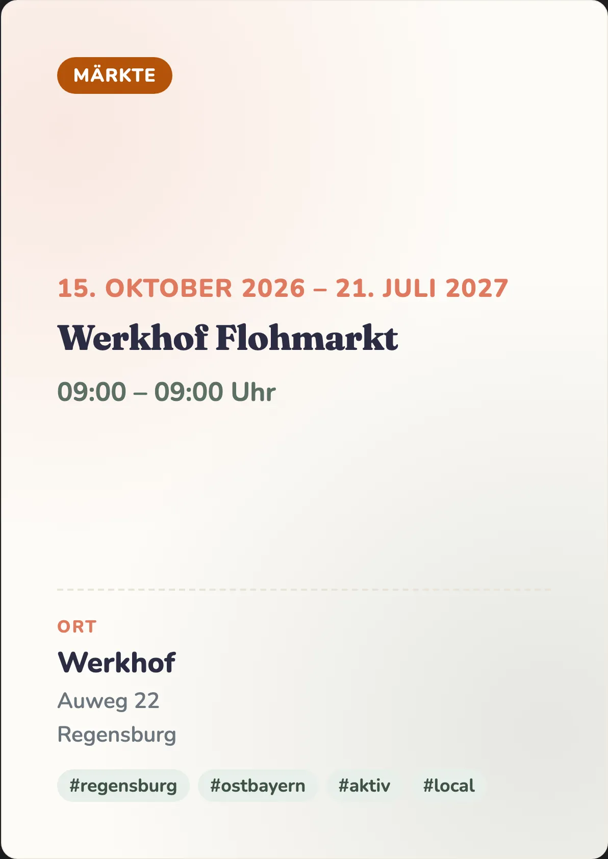 Veranstaltungsflyer