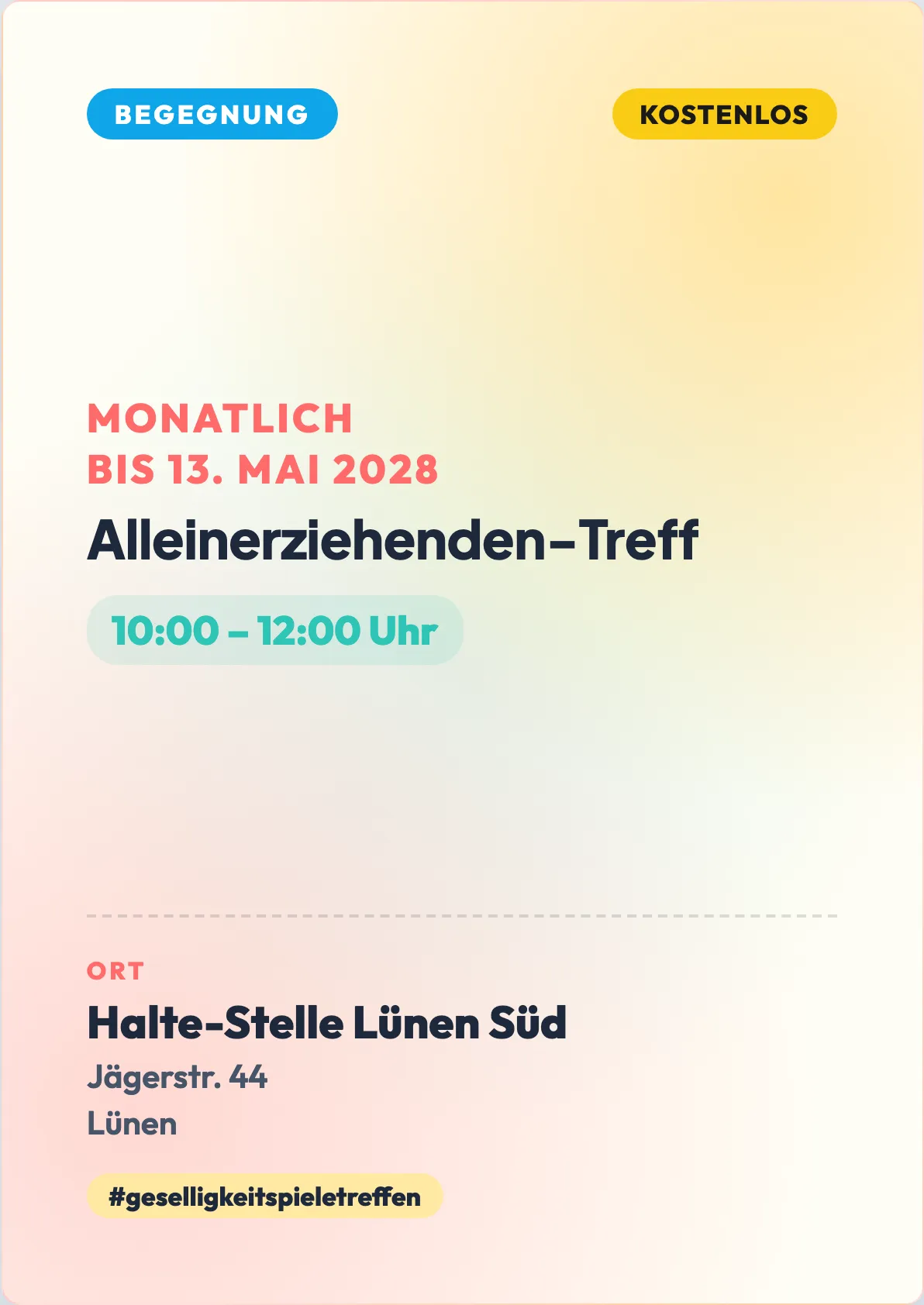 Veranstaltungsflyer