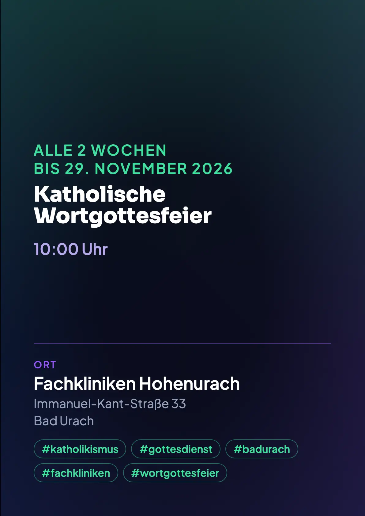 Veranstaltungsflyer