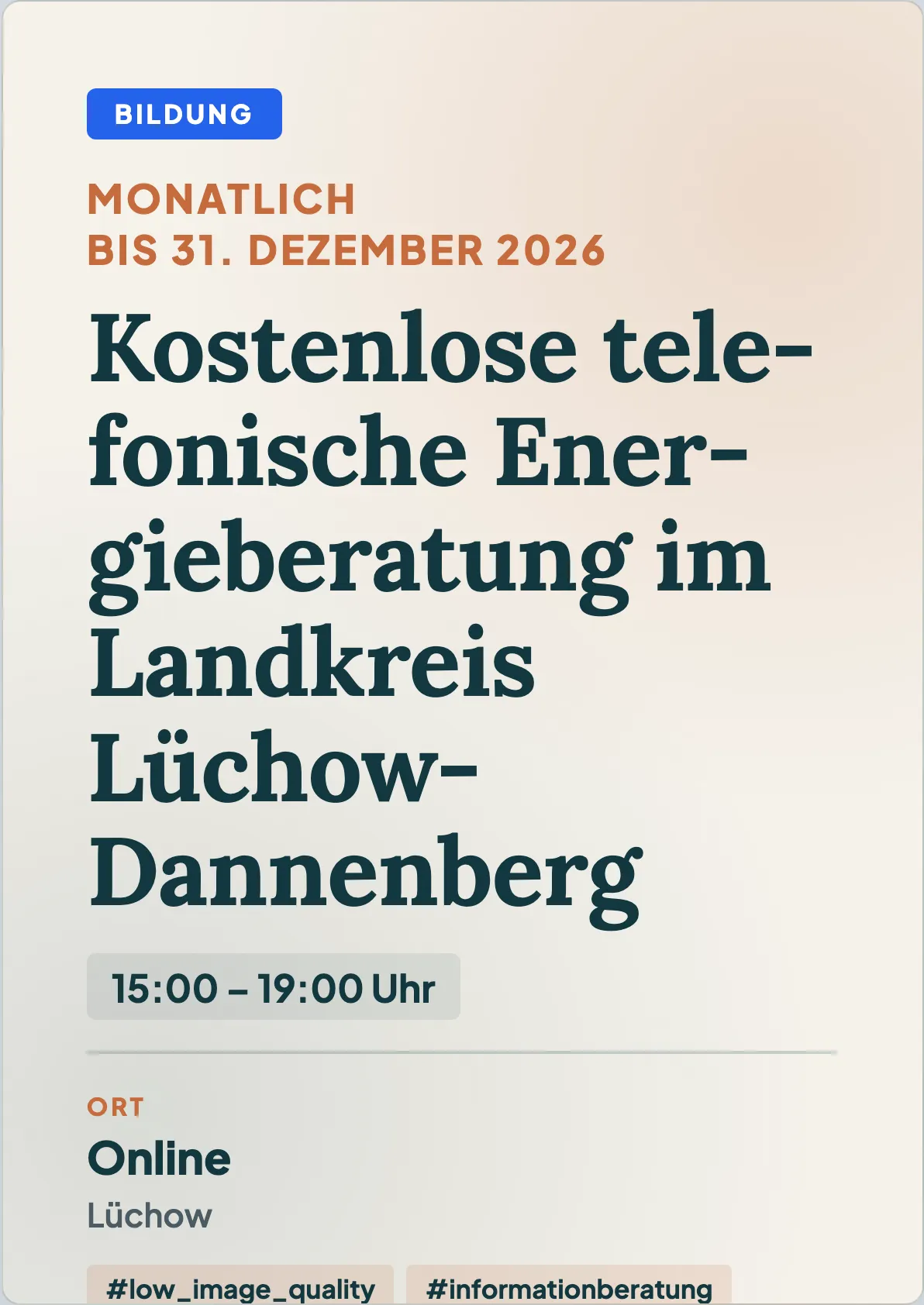 Veranstaltungsflyer