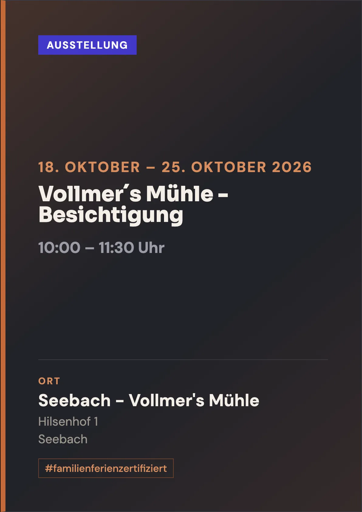 Veranstaltungsflyer