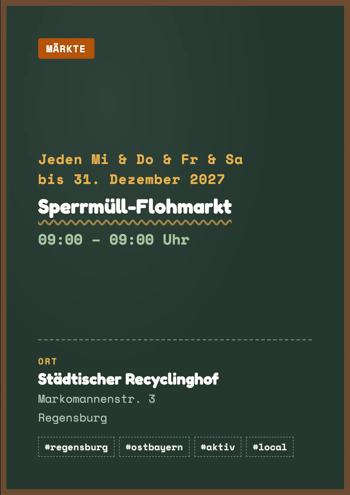 Veranstaltungsflyer