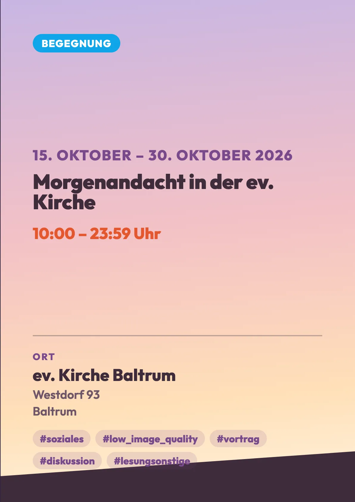 Veranstaltungsflyer