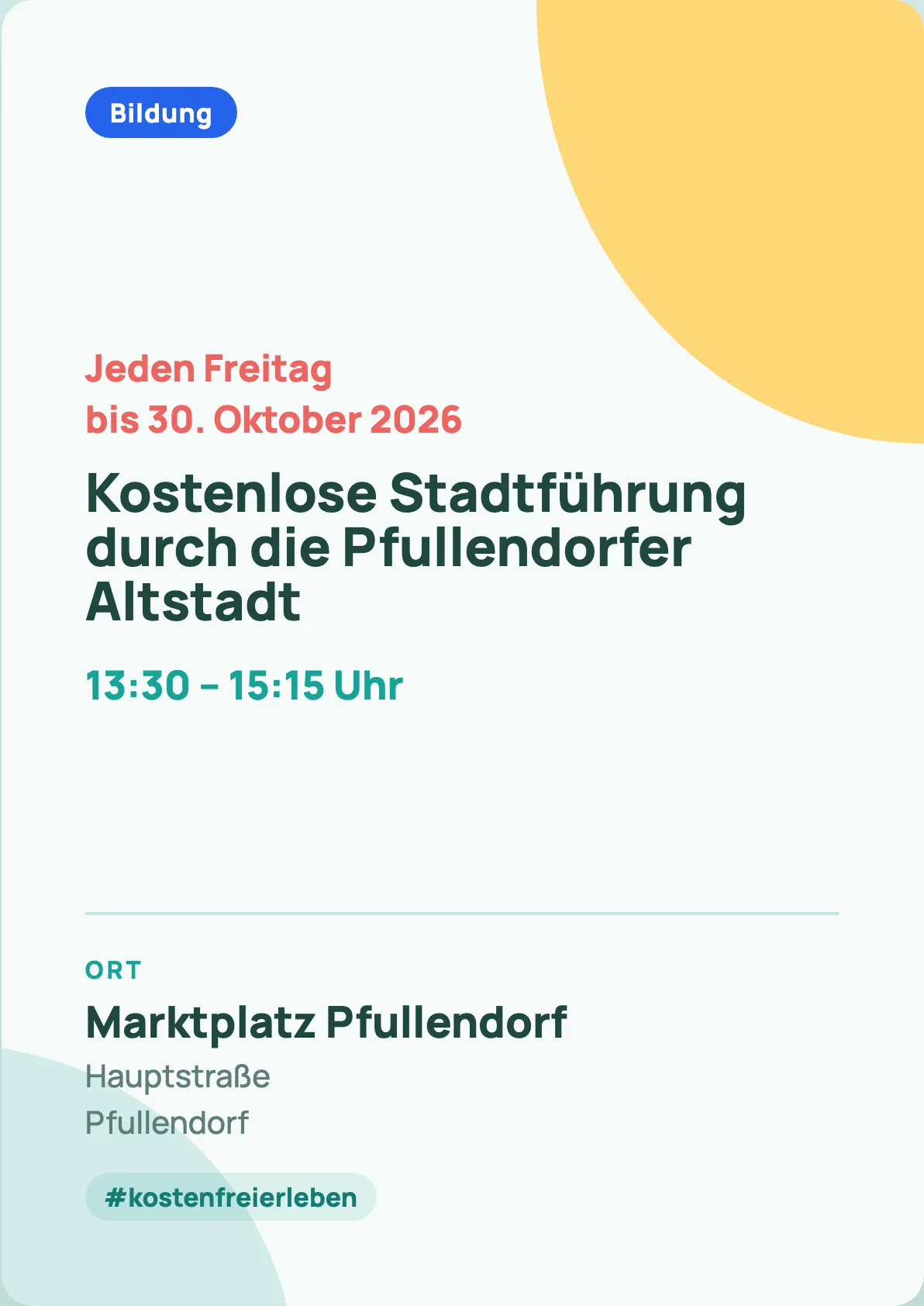 Veranstaltungsflyer