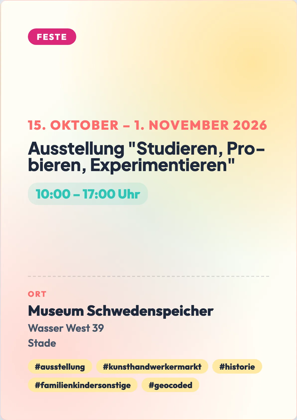 Veranstaltungsflyer
