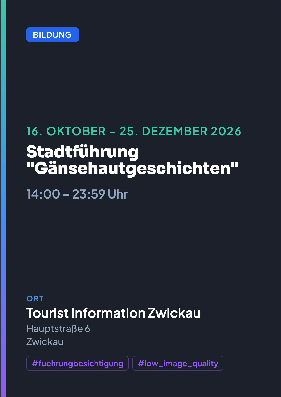 Veranstaltungsflyer