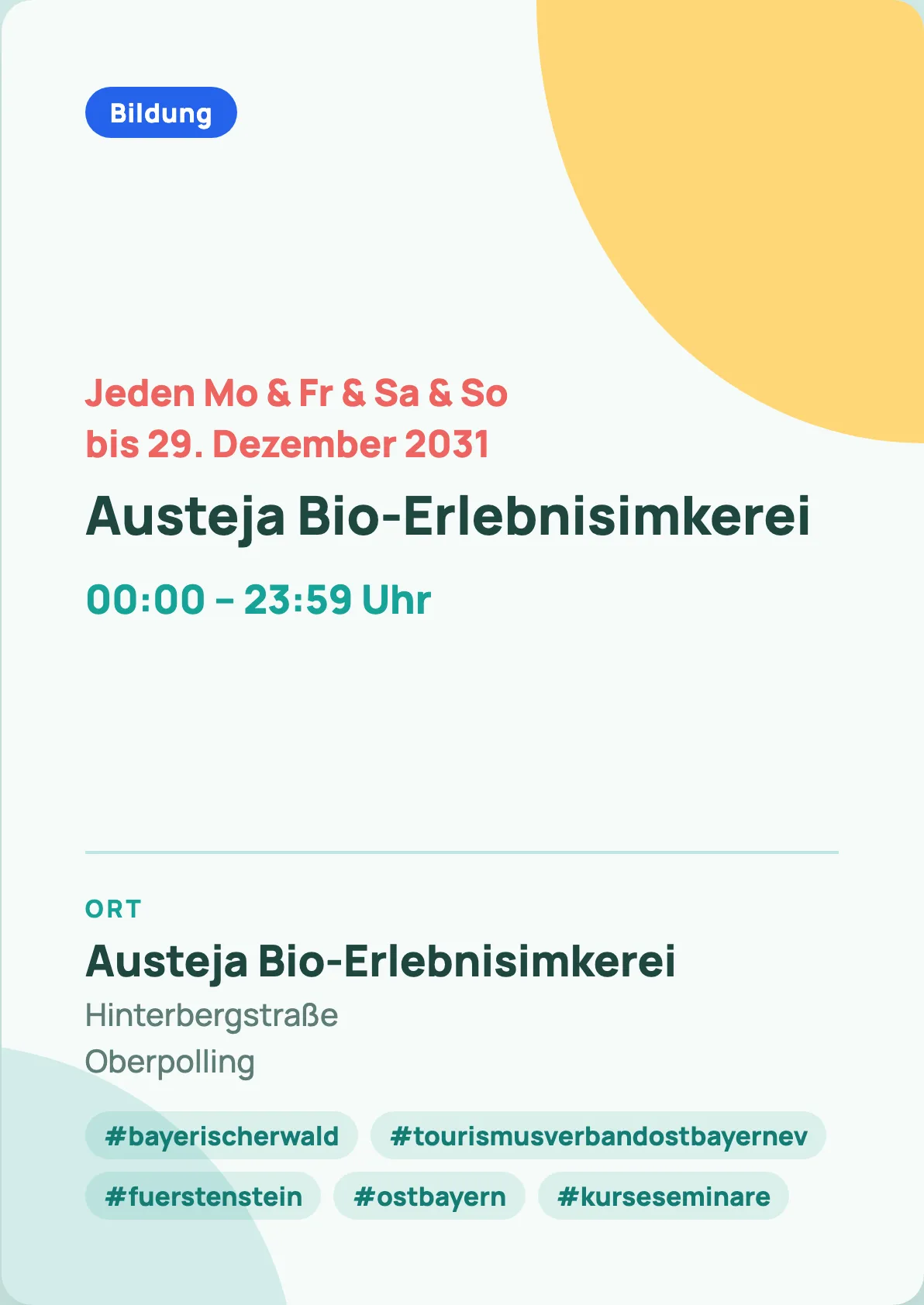 Veranstaltungsflyer