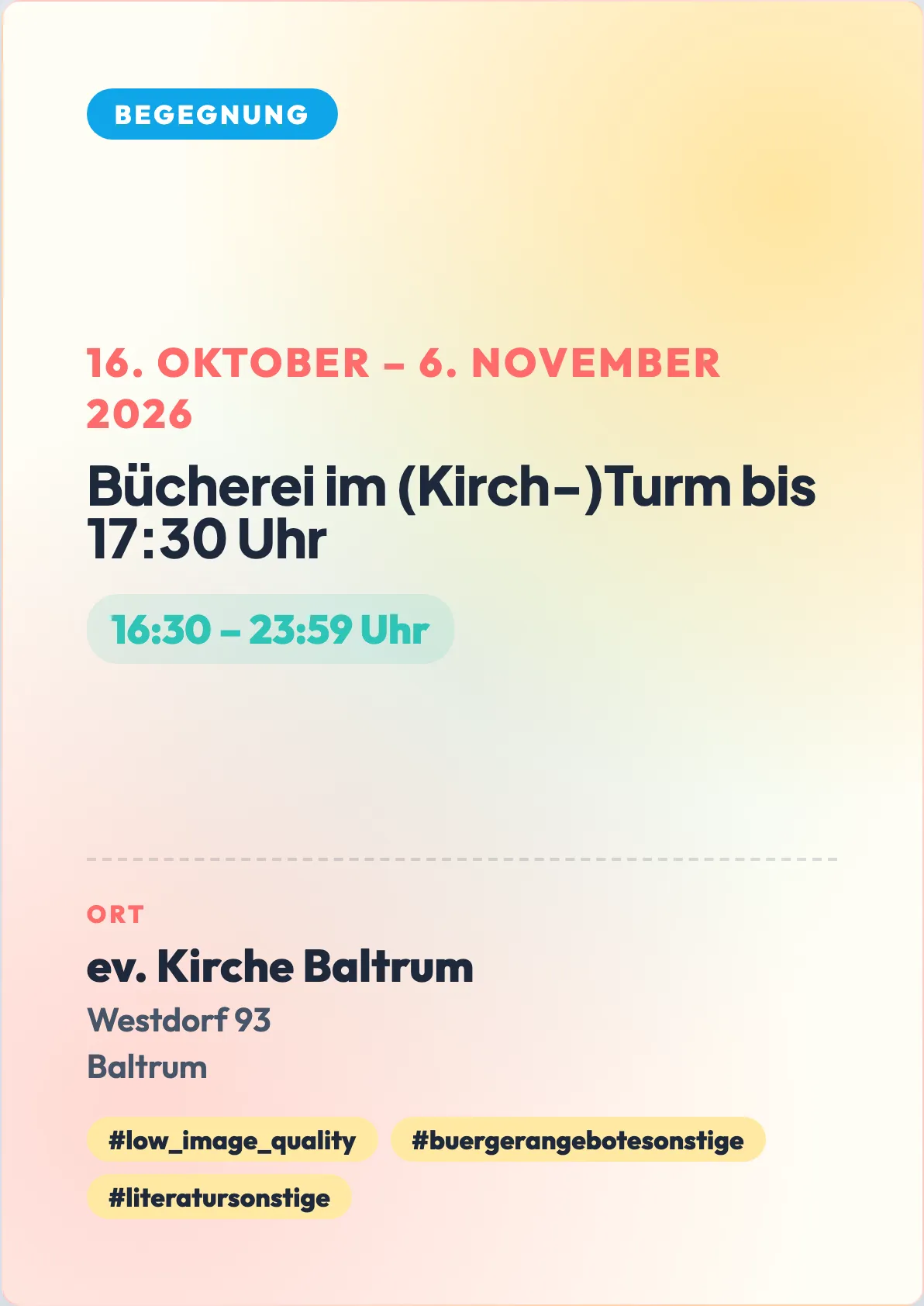 Veranstaltungsflyer