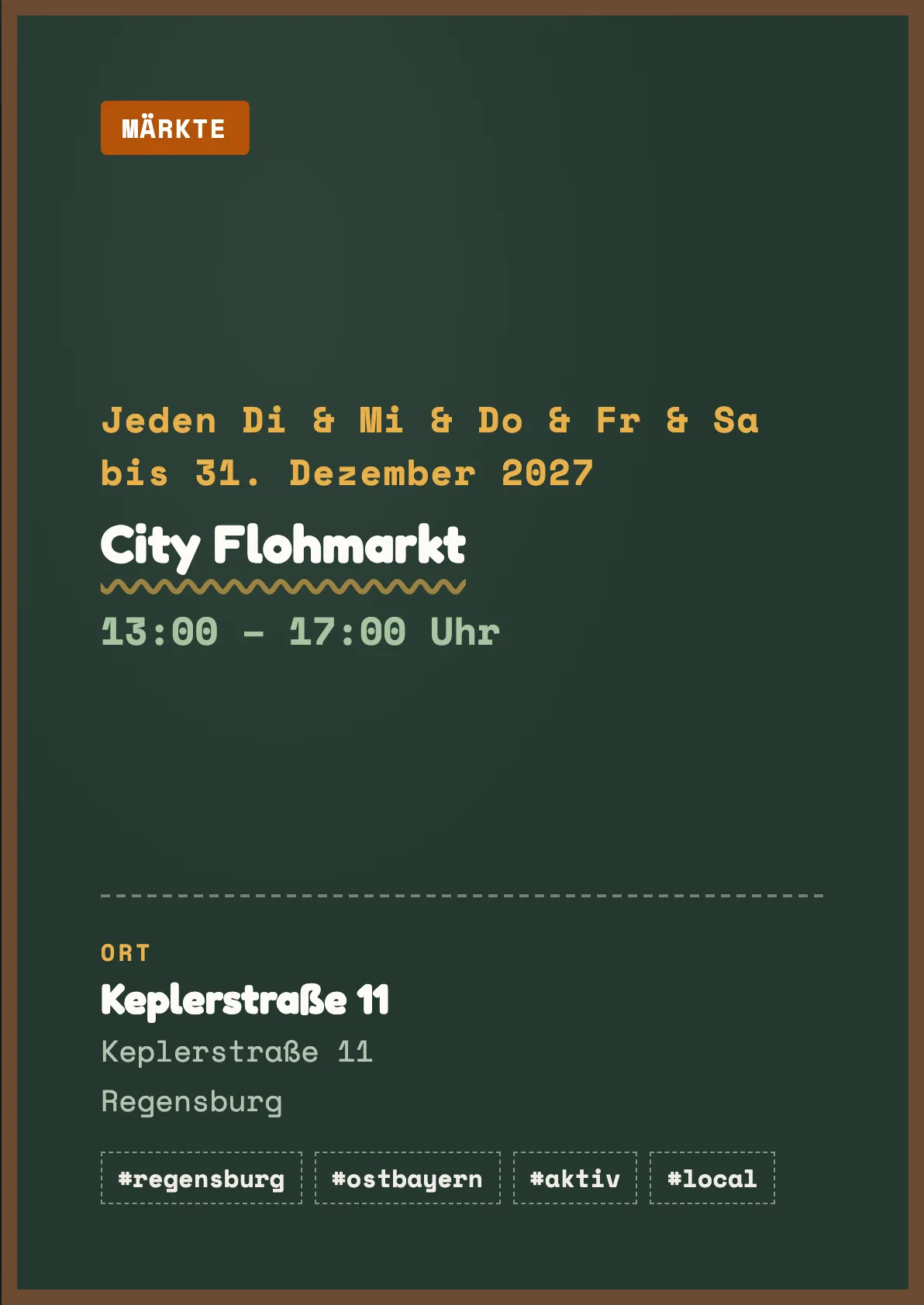 Veranstaltungsflyer