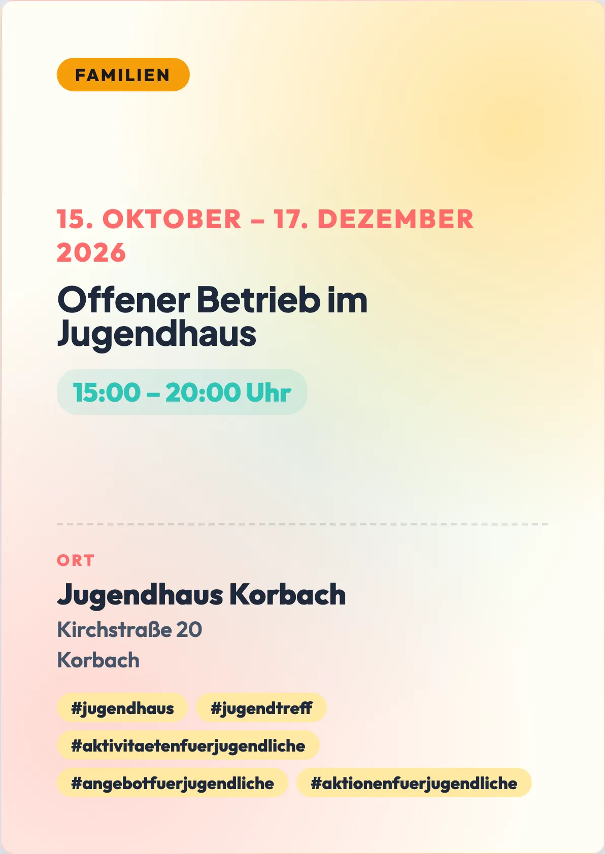 Veranstaltungsflyer