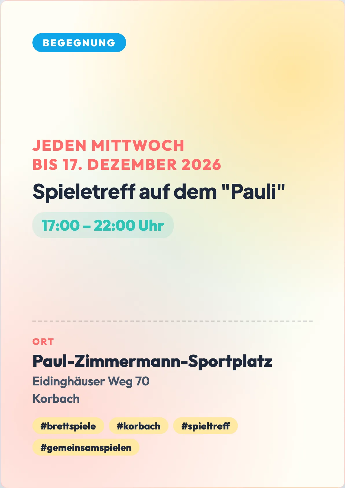 Veranstaltungsflyer