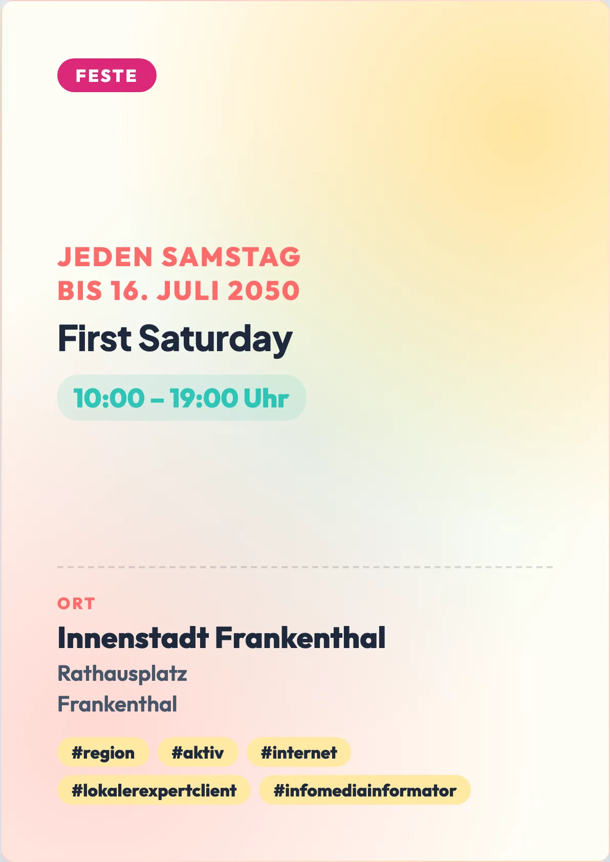 Veranstaltungsflyer