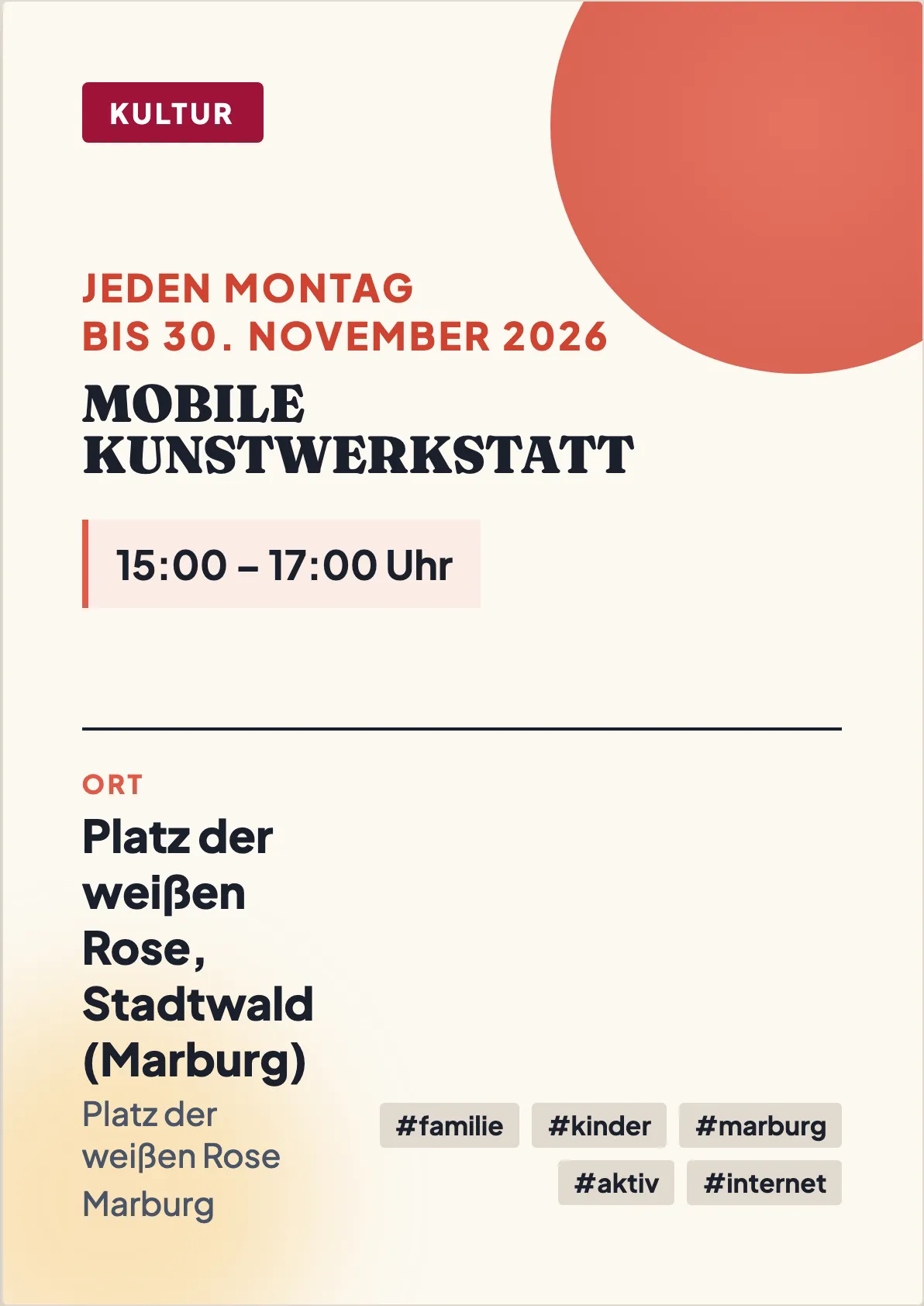 Veranstaltungsflyer