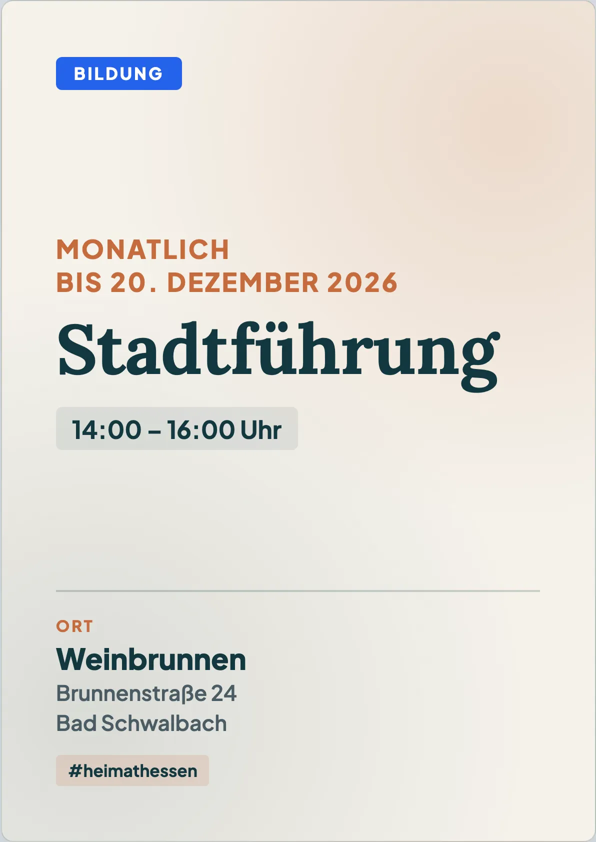 Veranstaltungsflyer