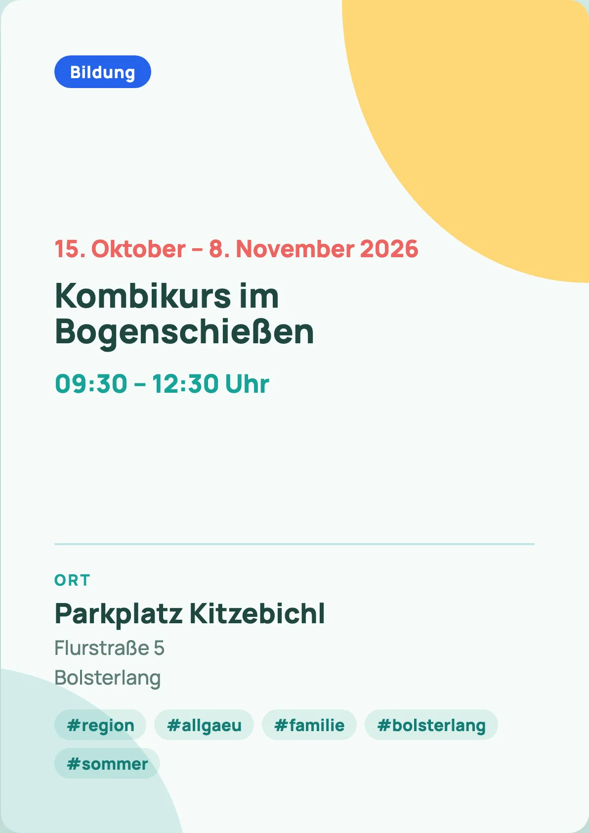 Veranstaltungsflyer