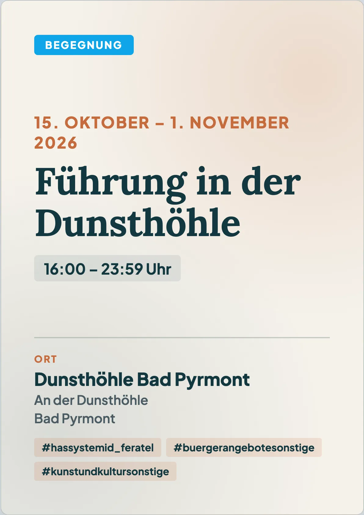 Veranstaltungsflyer