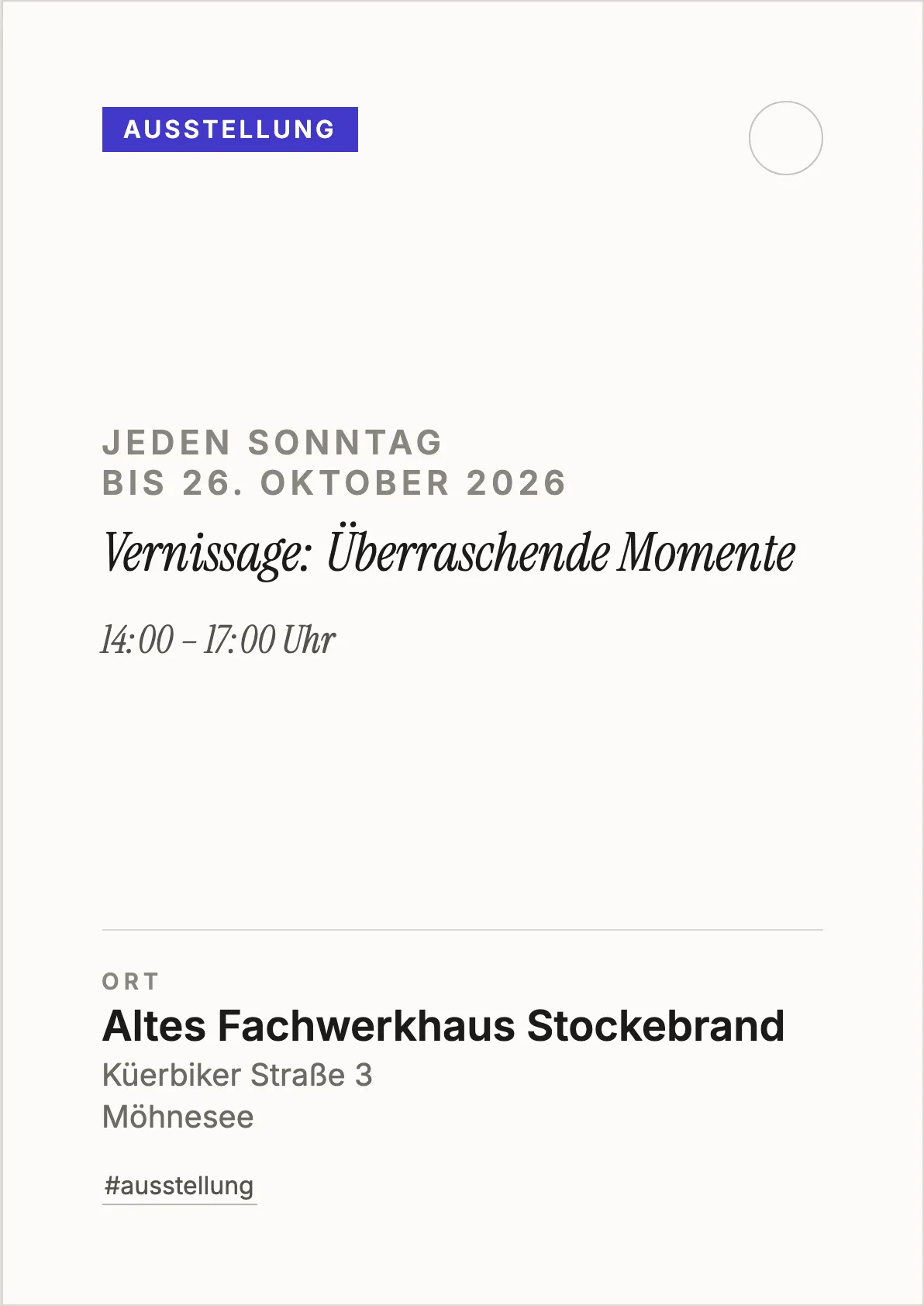 Veranstaltungsflyer