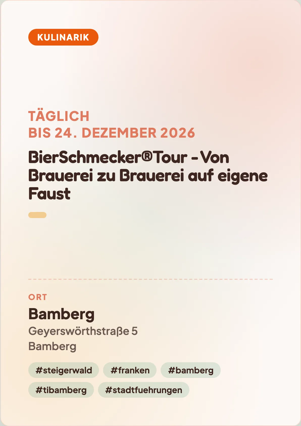 Veranstaltungsflyer