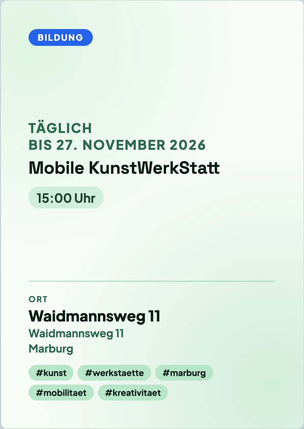 Veranstaltungsflyer