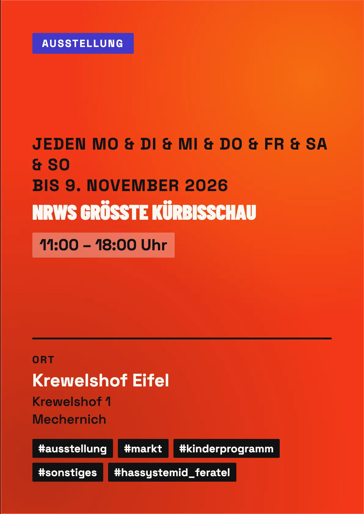 Veranstaltungsflyer