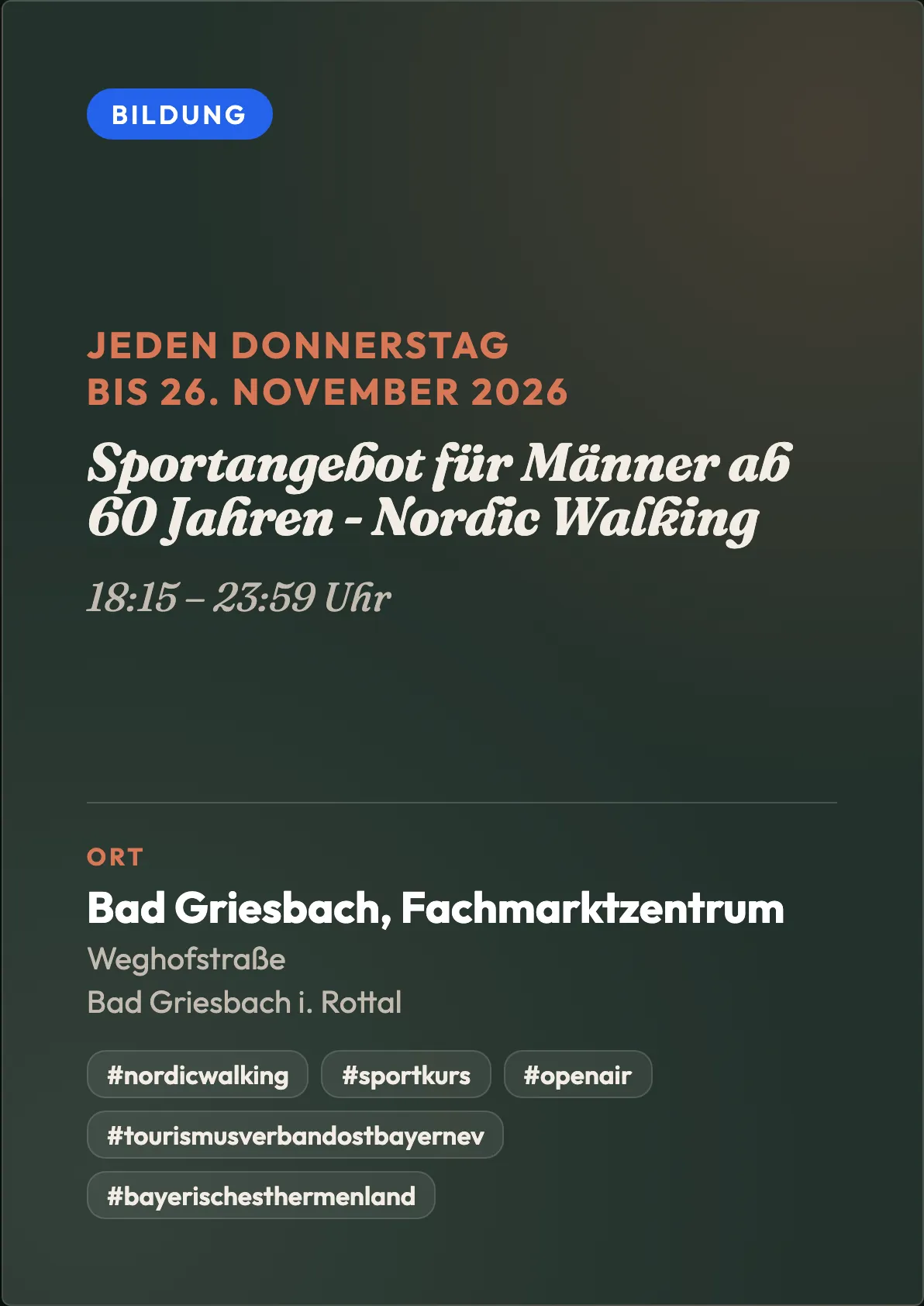 Veranstaltungsflyer