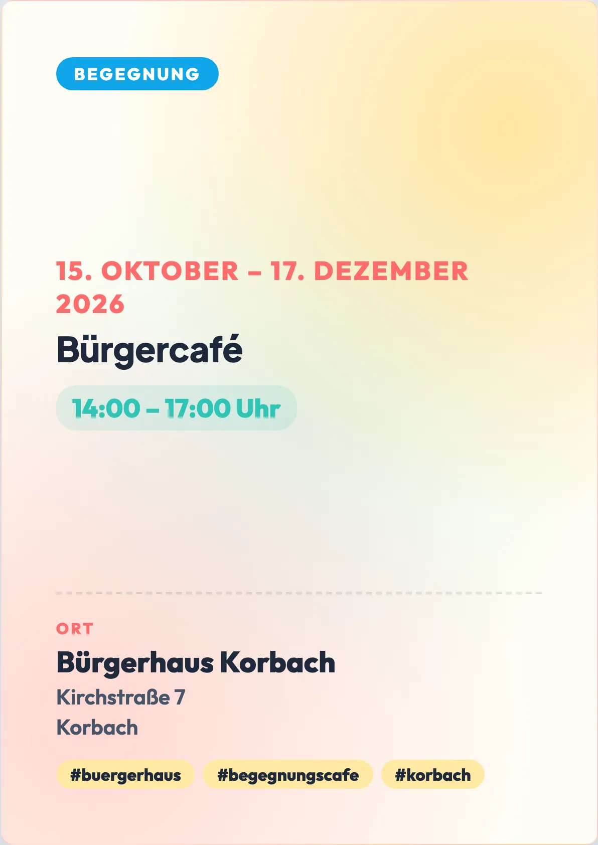 Veranstaltungsflyer