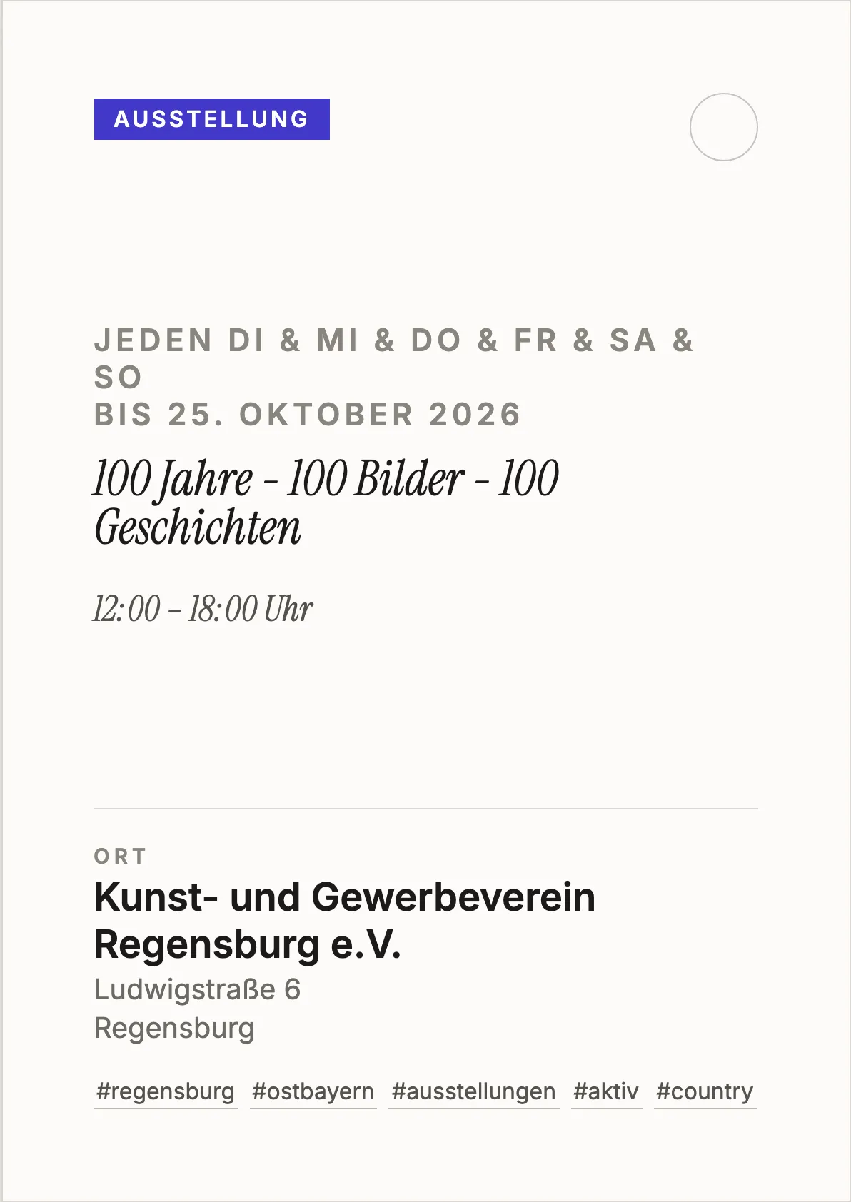 Veranstaltungsflyer