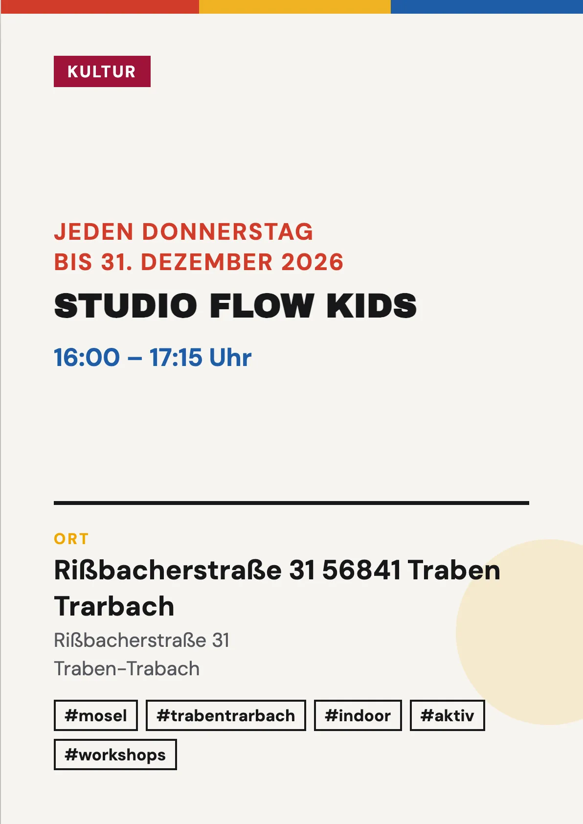 Veranstaltungsflyer