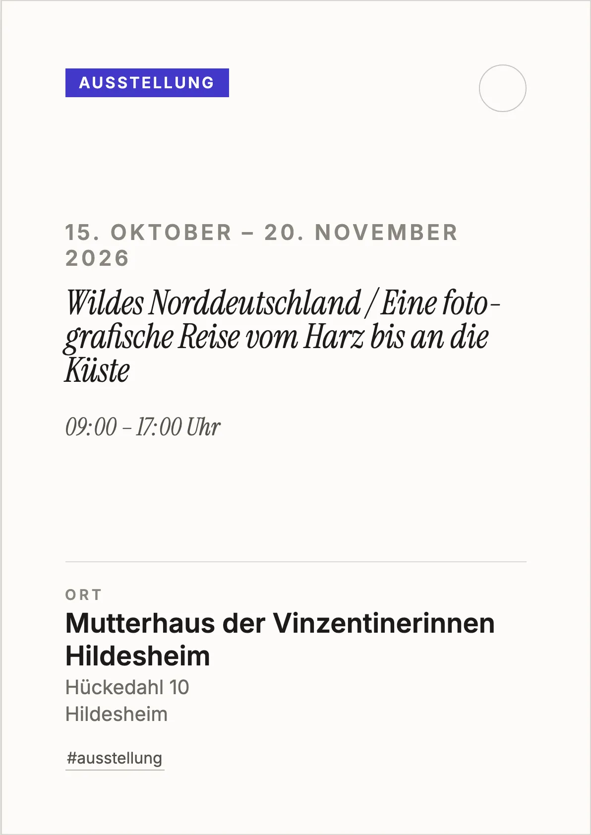 Veranstaltungsflyer