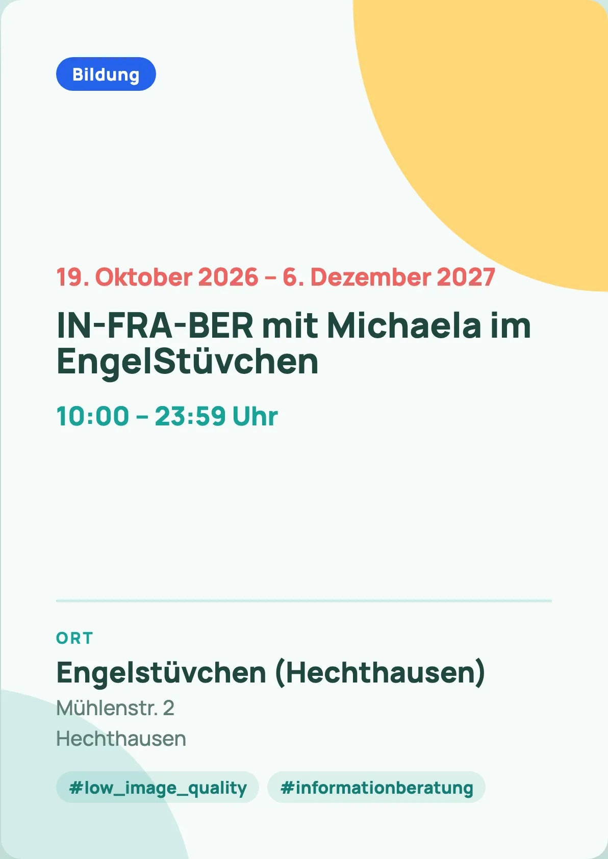 Veranstaltungsflyer