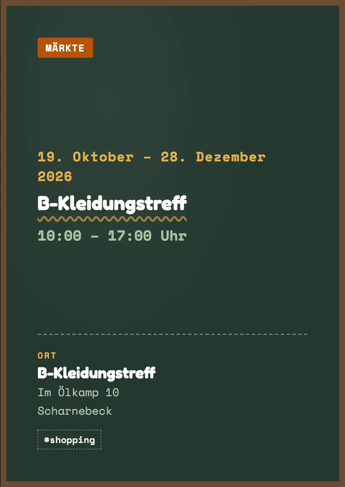 Veranstaltungsflyer