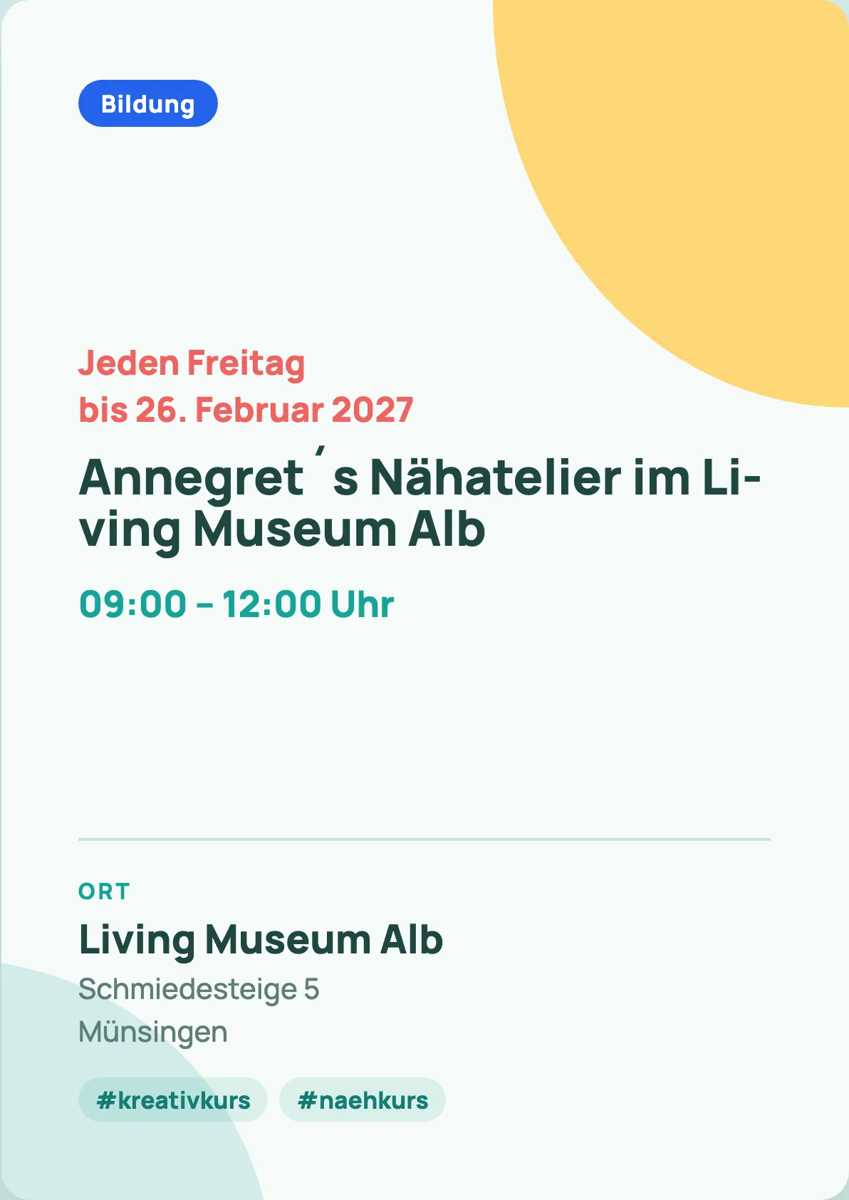 Veranstaltungsflyer
