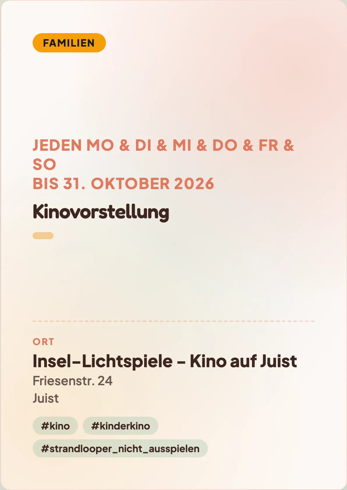 Veranstaltungsflyer