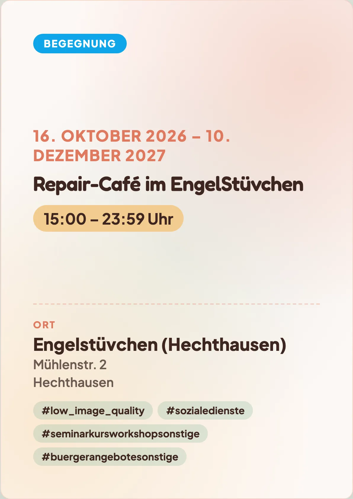 Veranstaltungsflyer