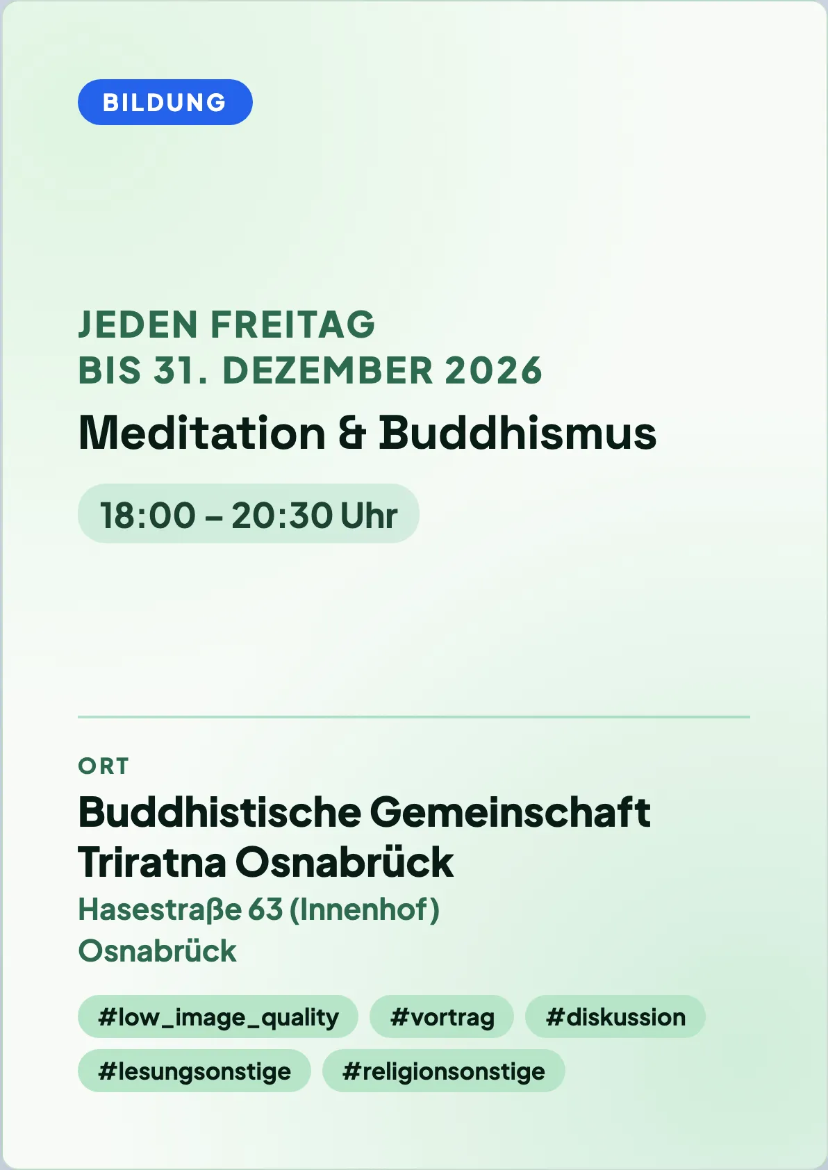 Veranstaltungsflyer