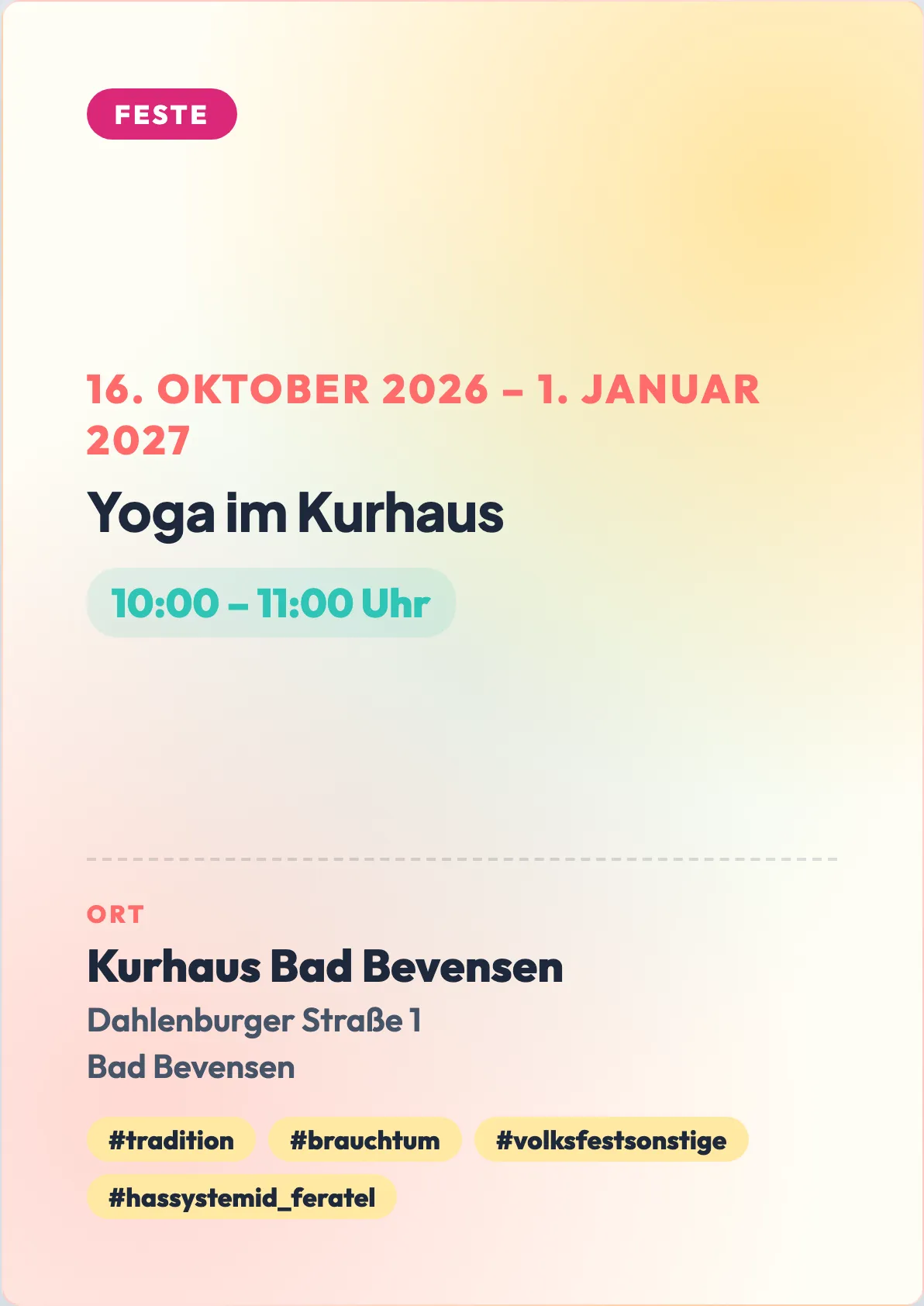 Veranstaltungsflyer