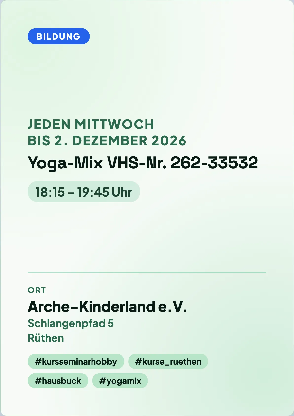 Veranstaltungsflyer