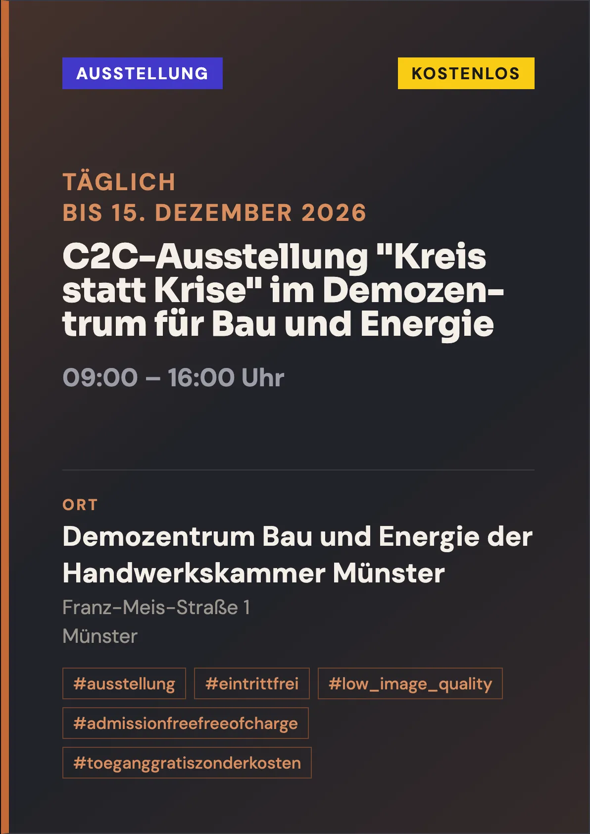 Veranstaltungsflyer