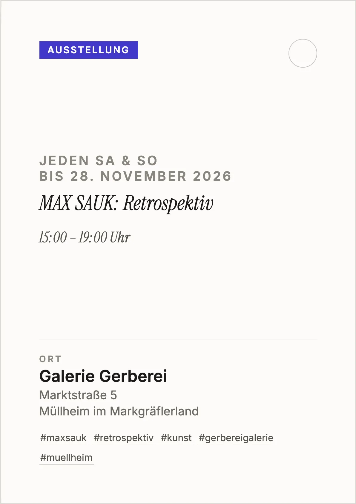 Veranstaltungsflyer