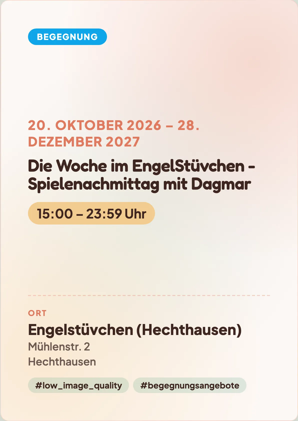 Veranstaltungsflyer