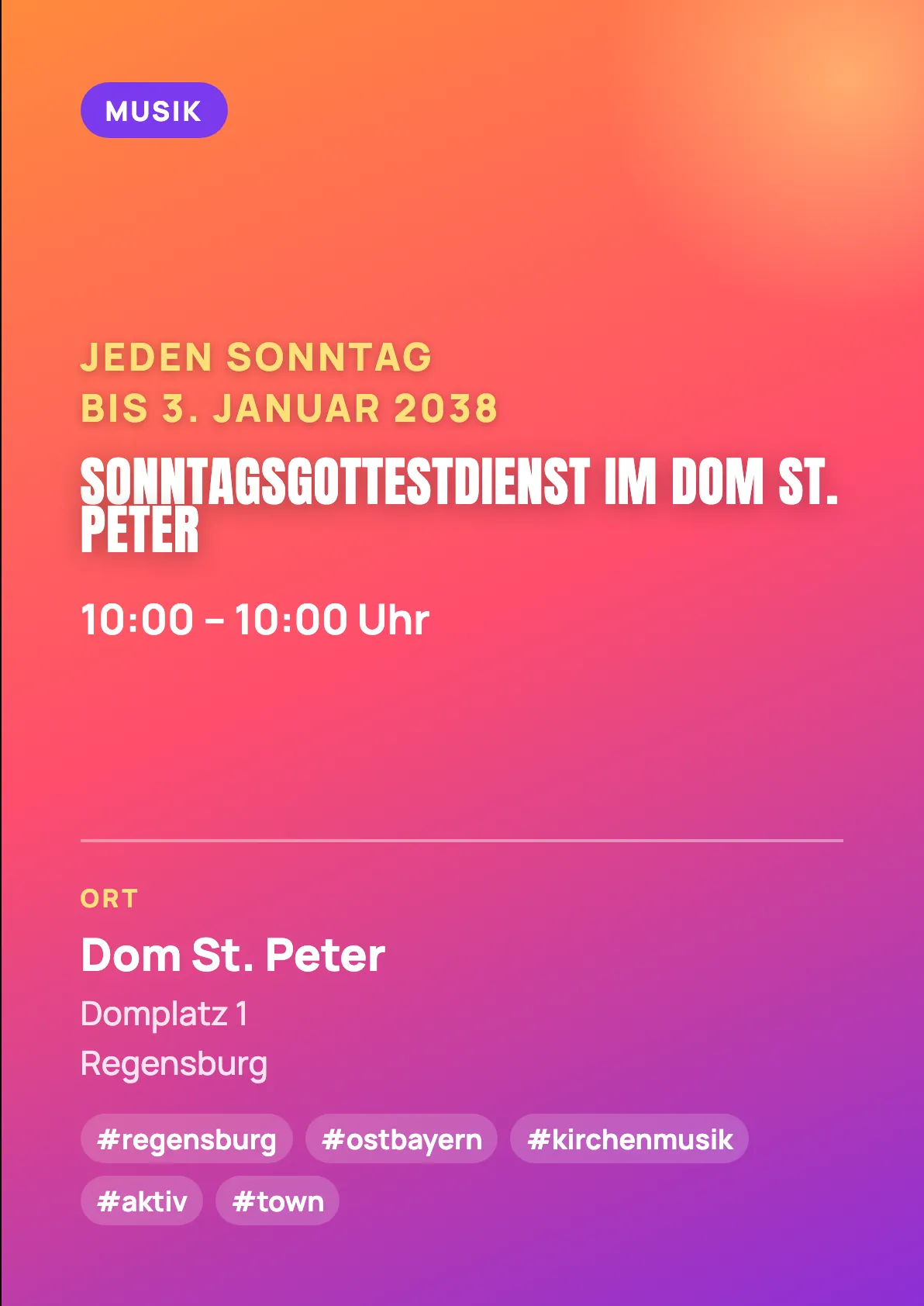 Veranstaltungsflyer