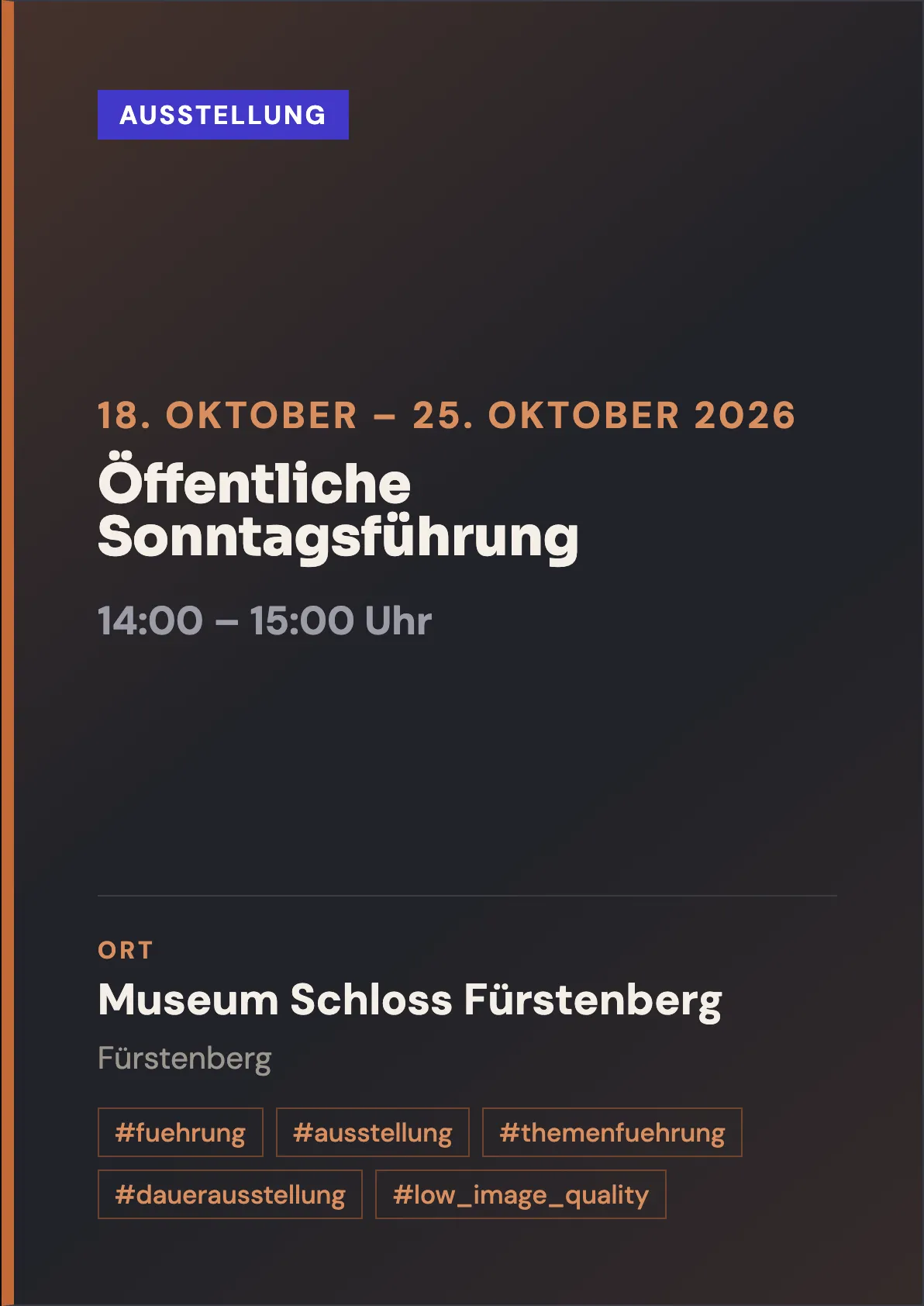 Veranstaltungsflyer