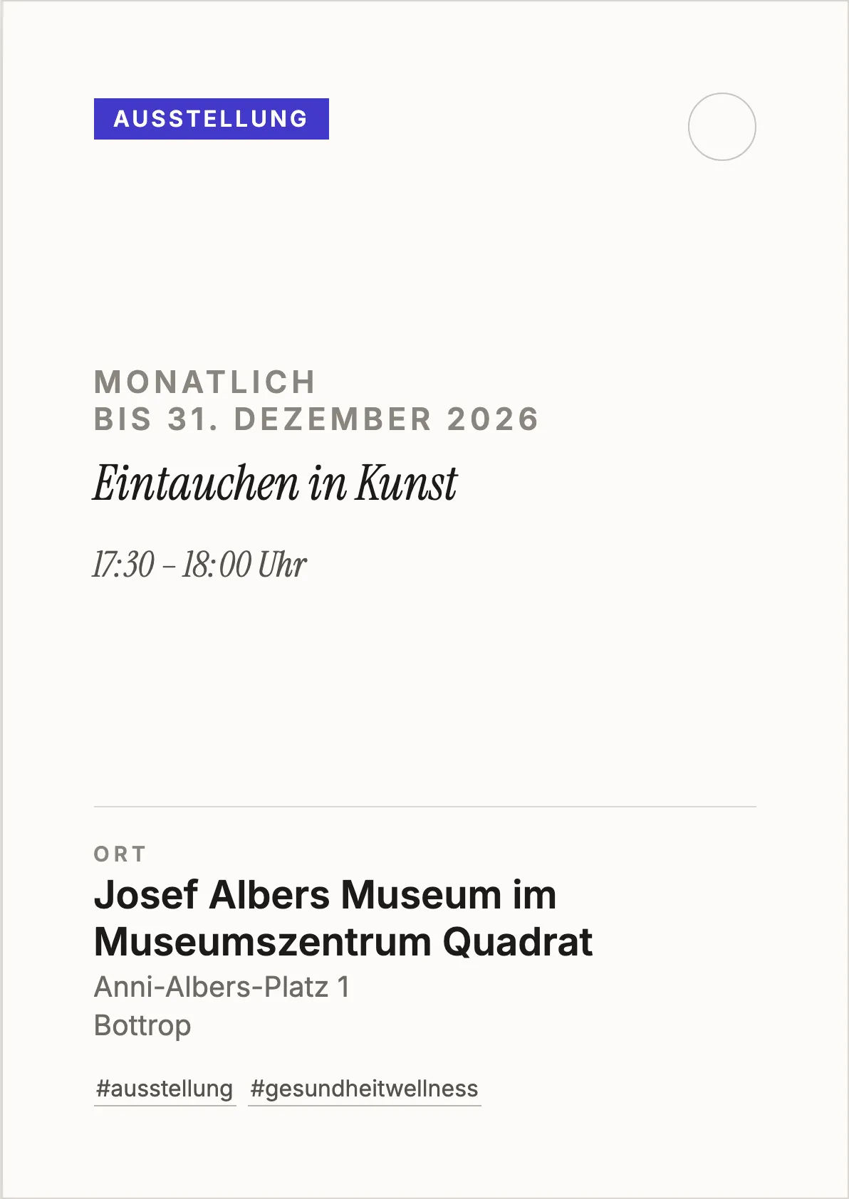 Veranstaltungsflyer
