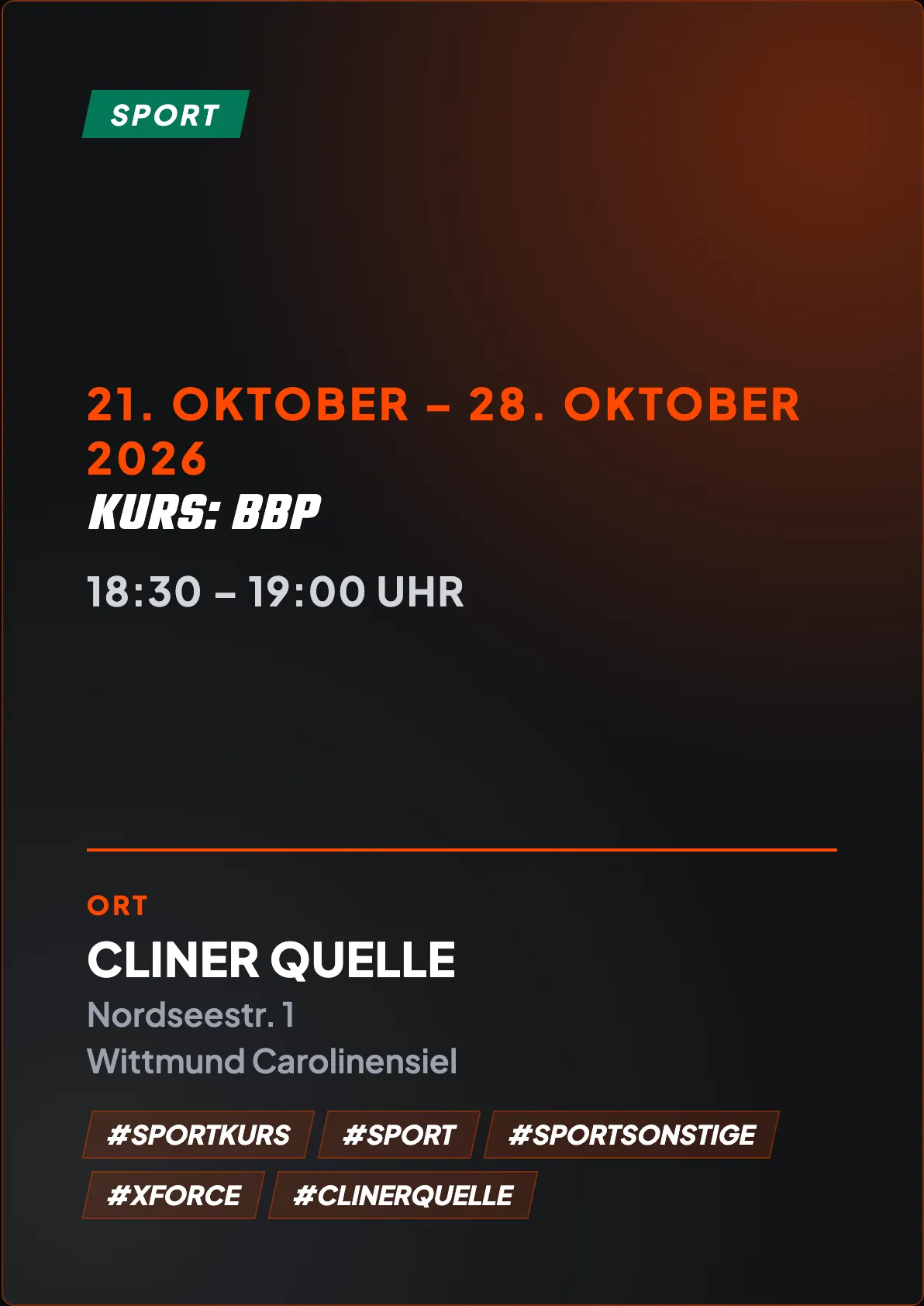 Veranstaltungsflyer