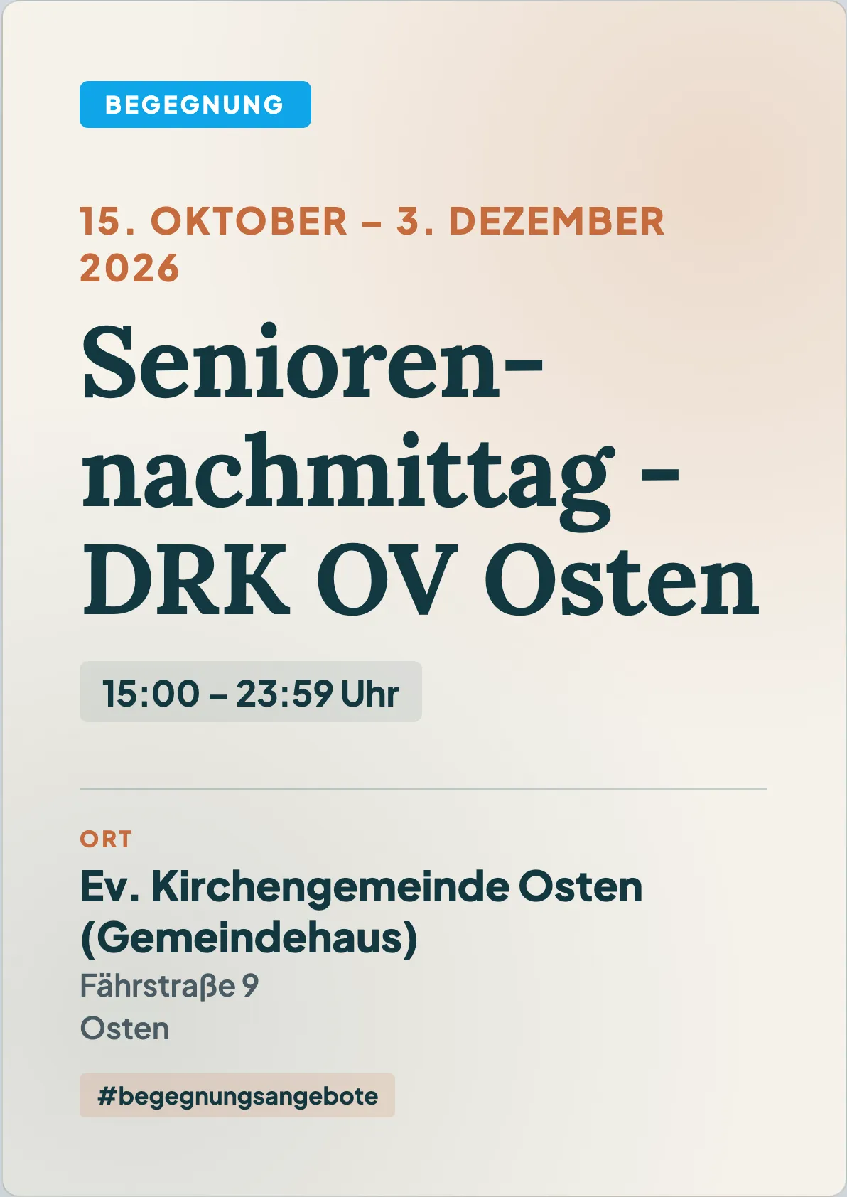 Veranstaltungsflyer