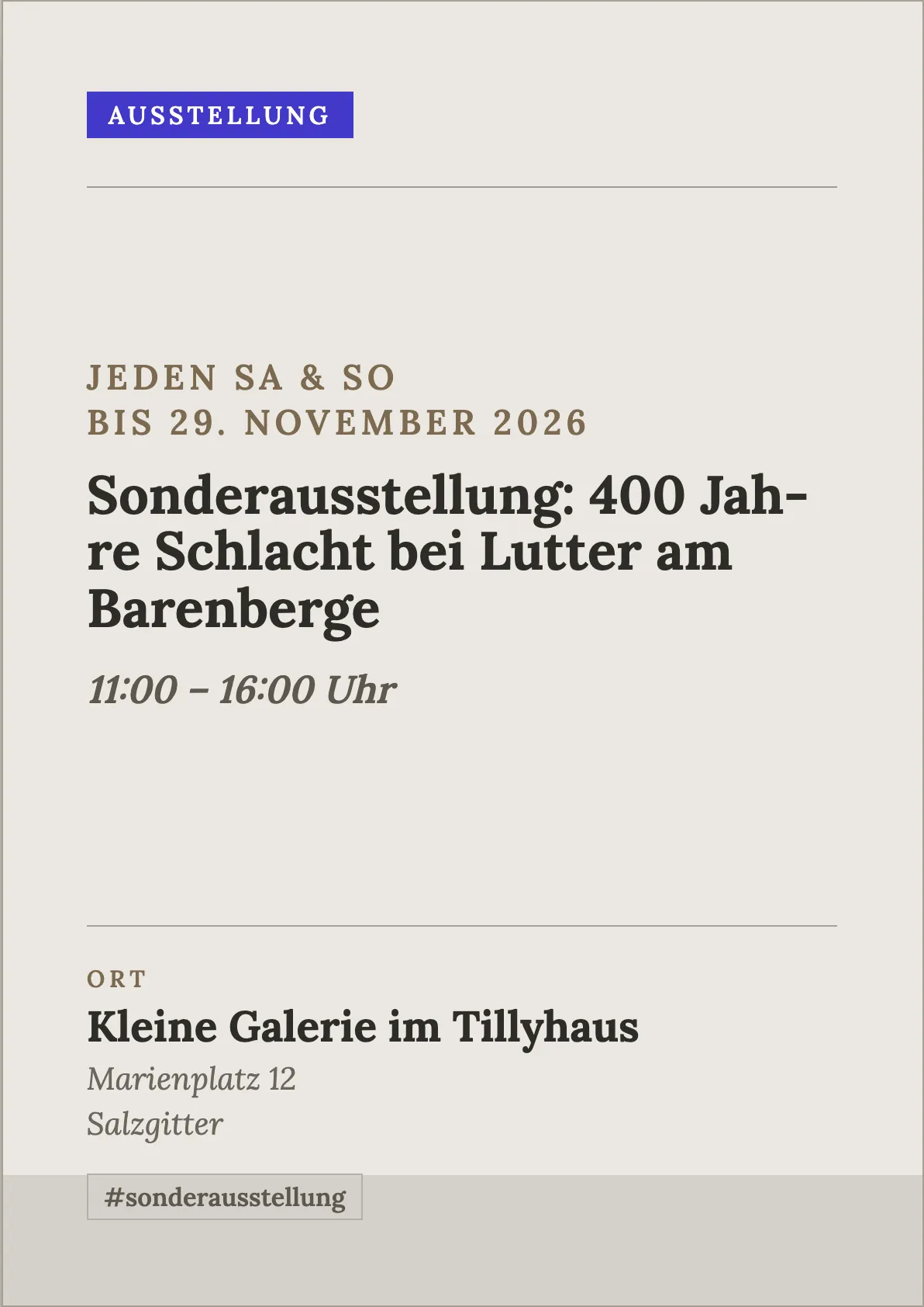 Veranstaltungsflyer